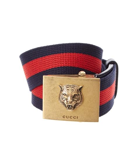 gucci feline web belt|Gucci web strap.